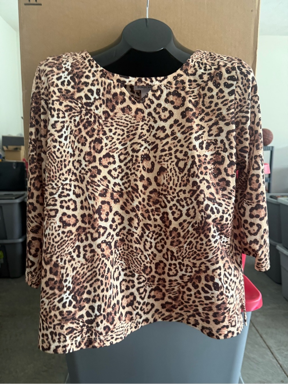 Leopard Print Women’s Top - Brown p46